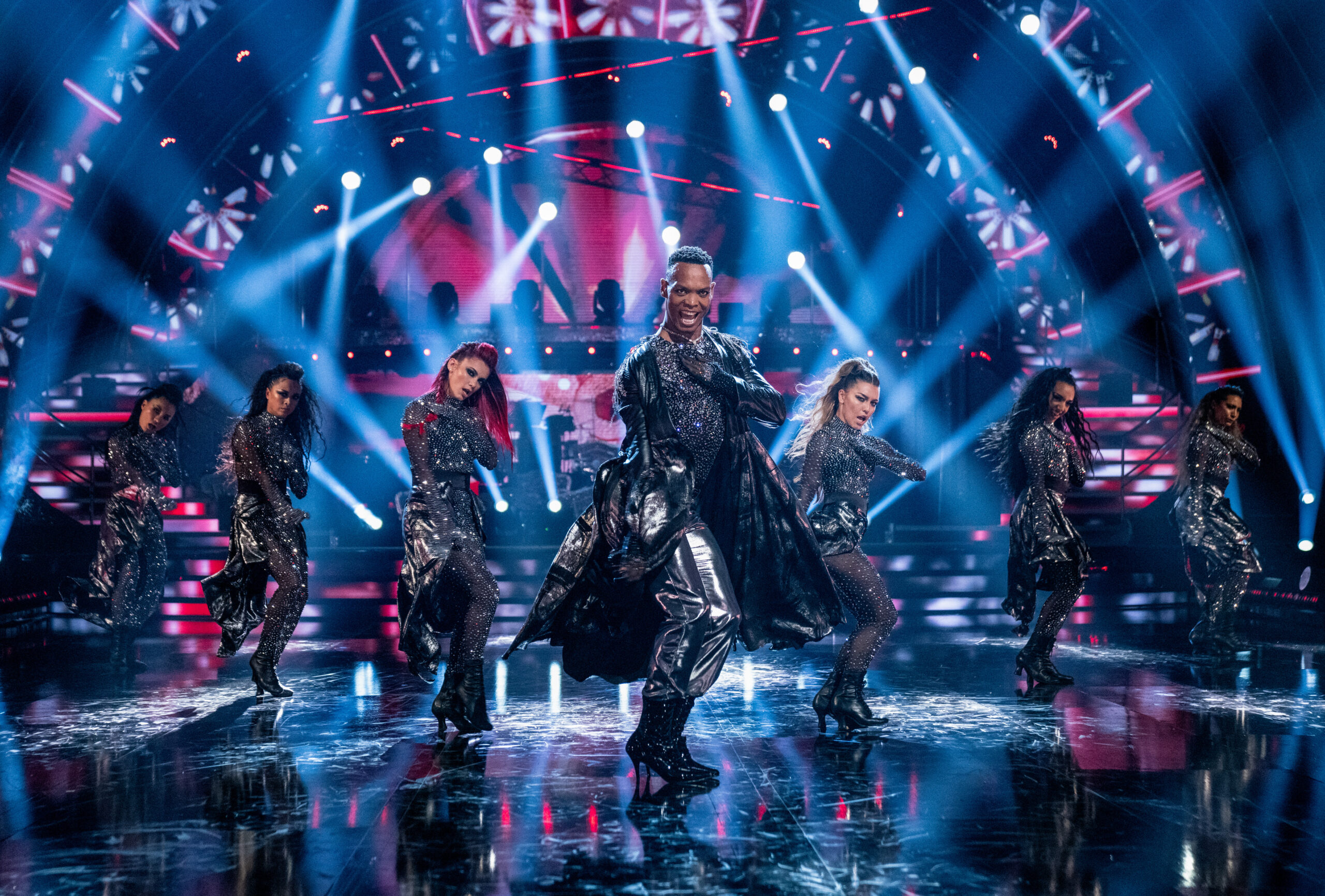 Johannes Radebe dancing on Strictly Come Dancing