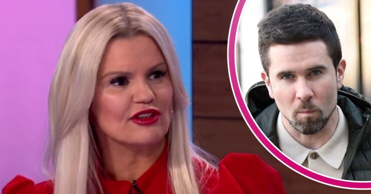 Kerry Katona on Loose Women and Ryan Mahoney looking into camera