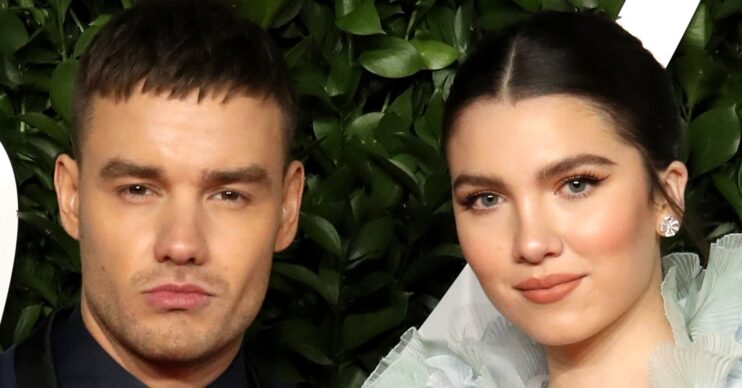 Liam Payne and Maya Henry looking to camera