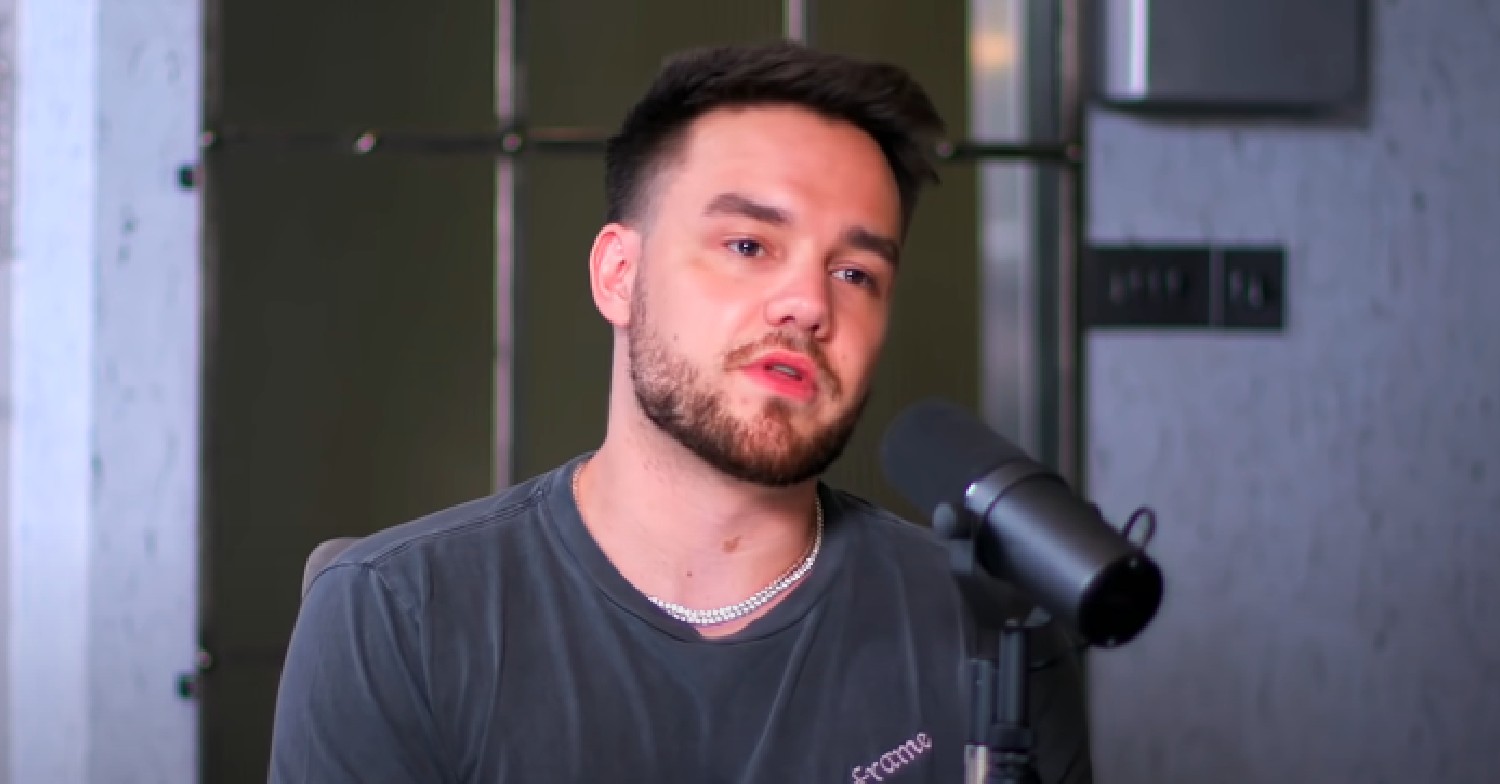 Liam Payne speaking on a podcast