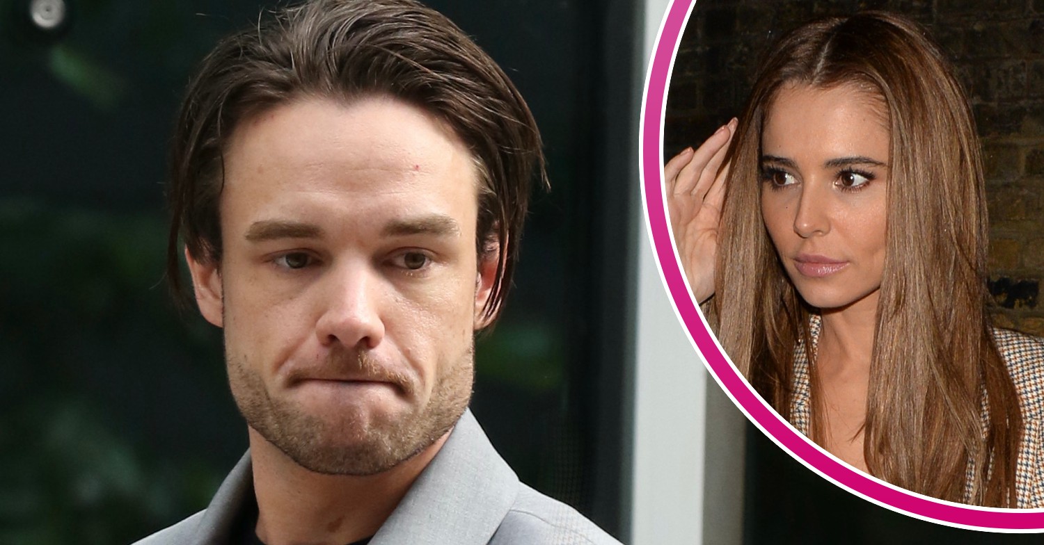 Liam Payne biting his lip and Cheryl on night out