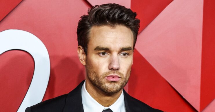Liam Payne looking sombre at event