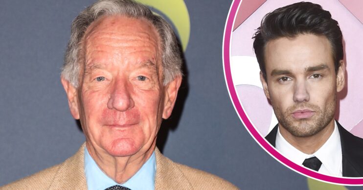 Michael Buerk at Channel 5 event and Liam Payne in suit at event