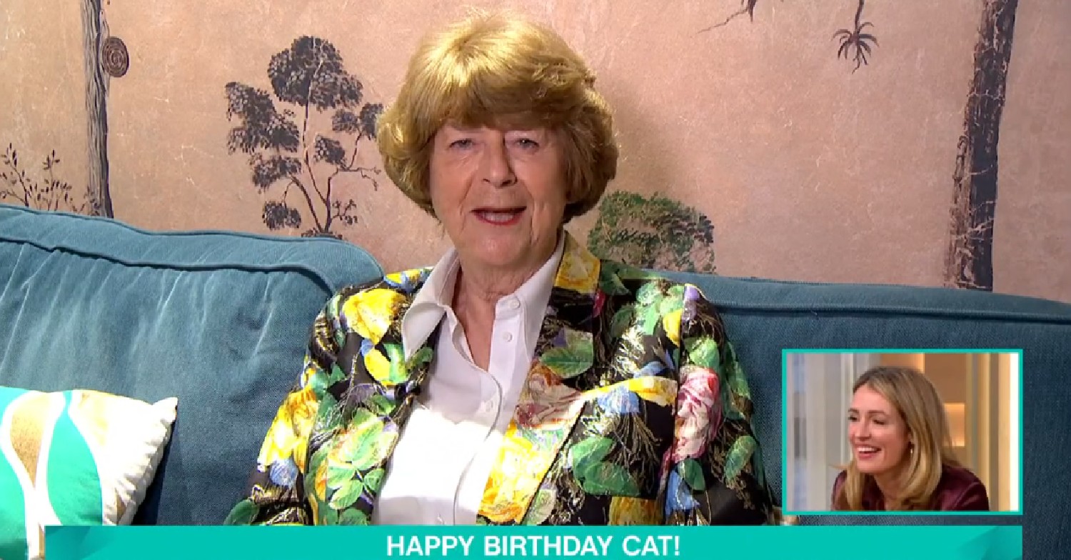 Pam Ayres reading a poem for Cat Deeley on This Morning