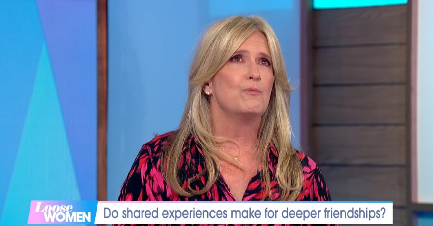 Penny Lancaster in tears on Loose Women today