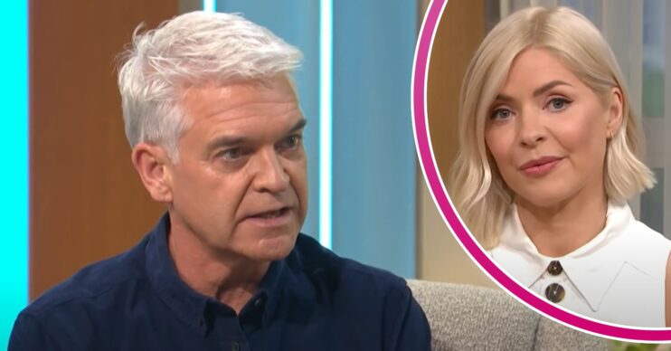 Phillip Schofield talking on Lorraine and Holly Willoughby on This Morning