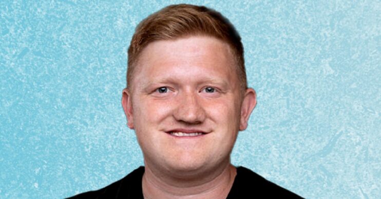 Sam Aston smiling in his Dancing On Ice profile