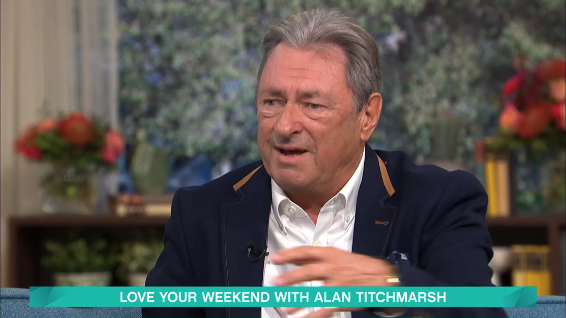 Alan Titchmarsh speaking on This Morning