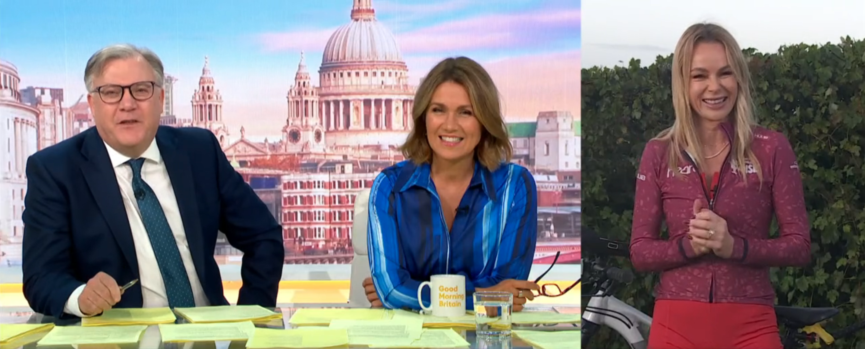 Ed Balls Susanna Reid Amanda Holden GMB