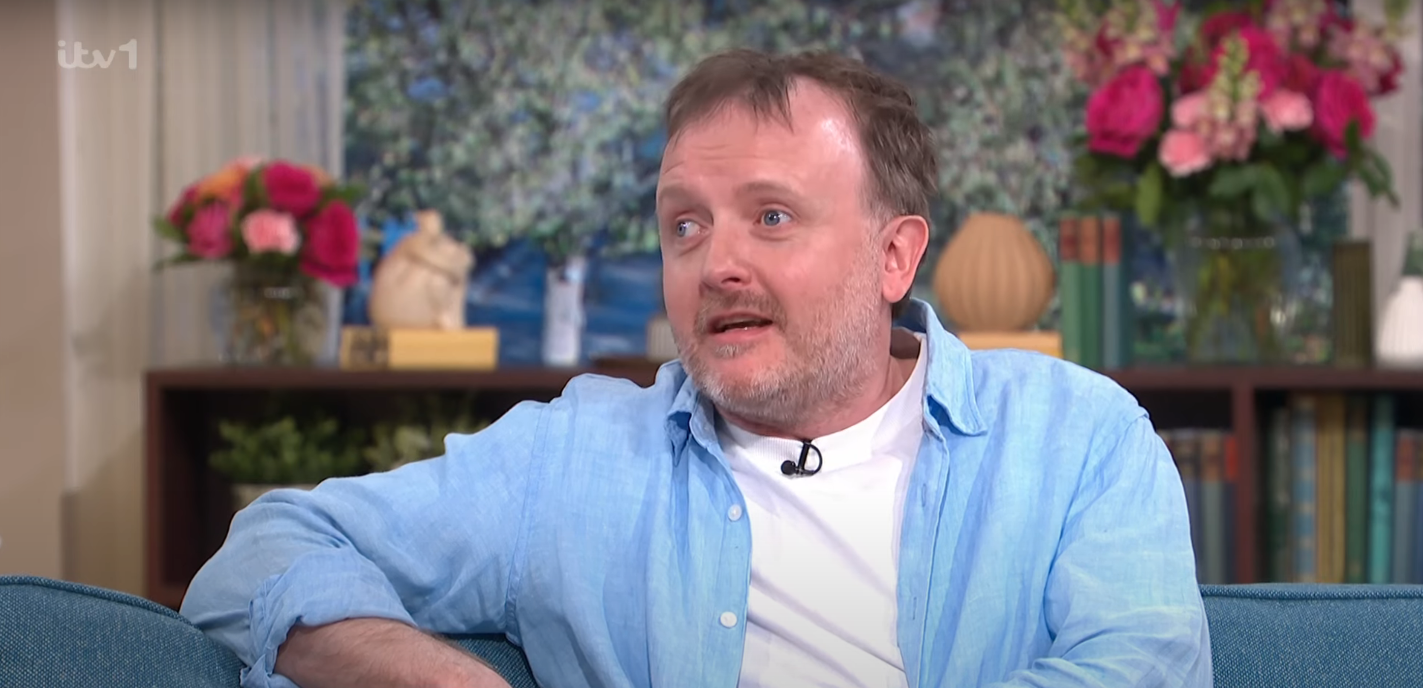 Chris McCausland talking on This Morning