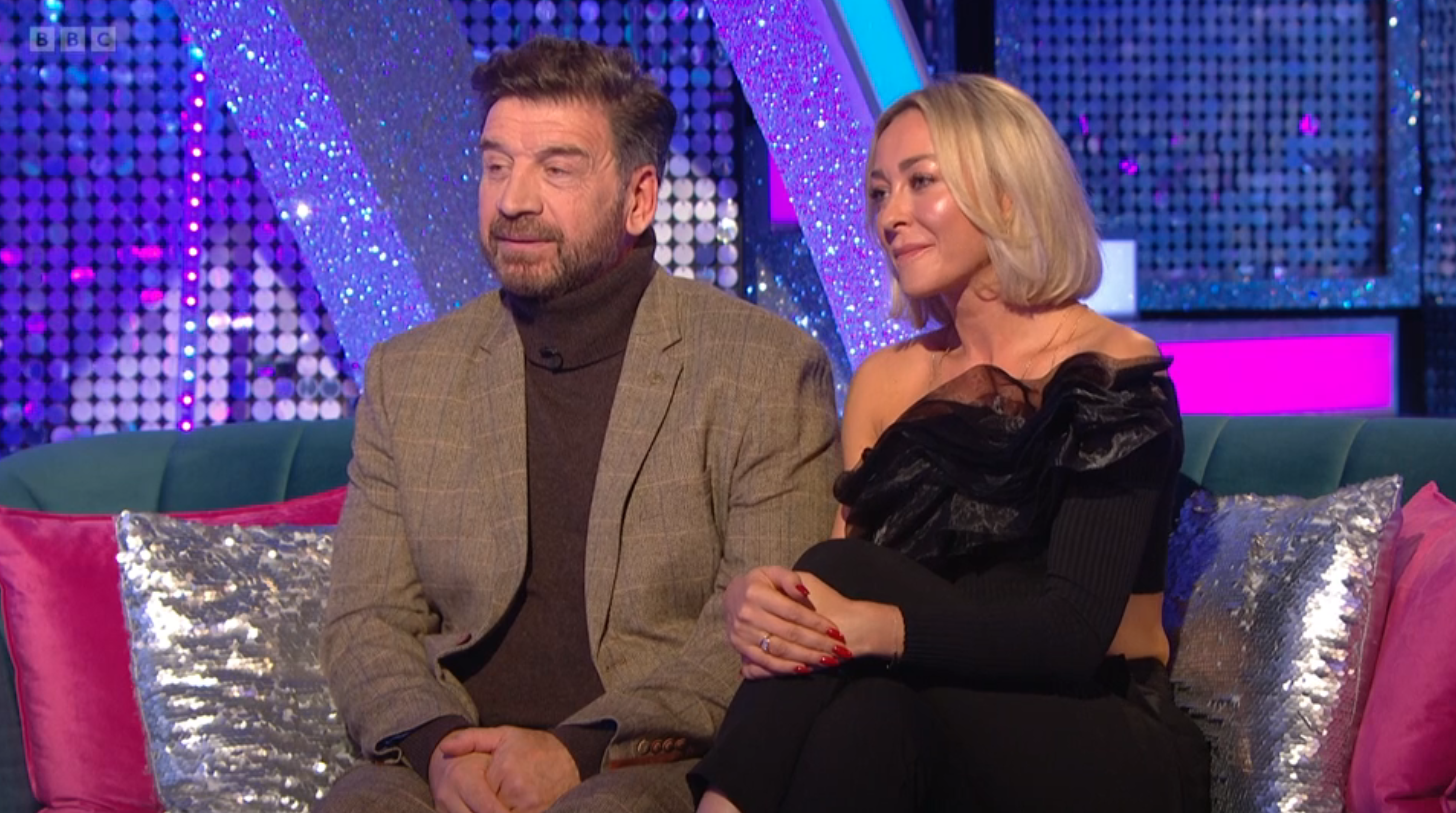 Nick Knowles and Luba Mushtuk talking on It Takes Two