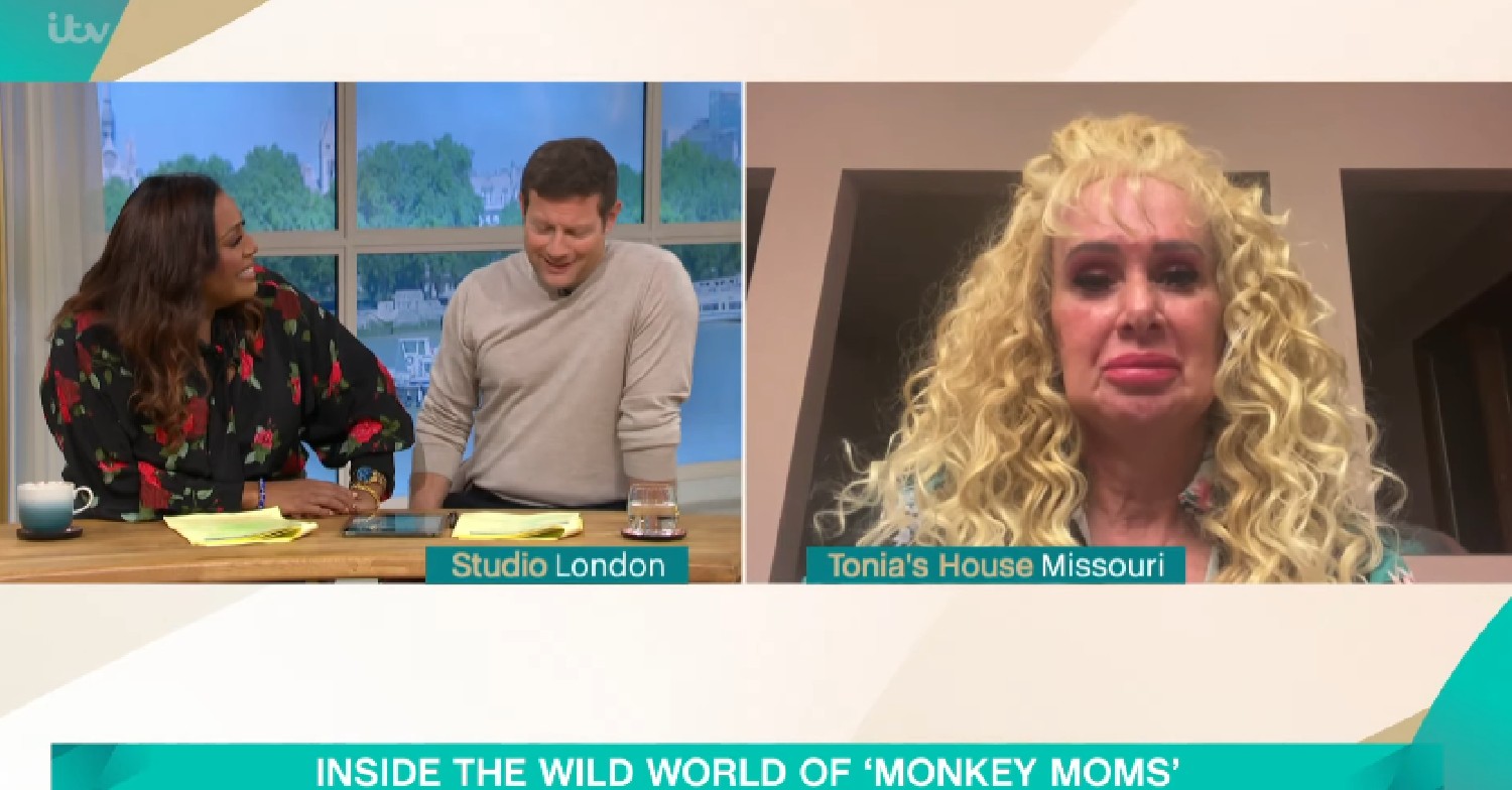 Tonia Haddix speaking on This Morning today to Alison and Dermot
