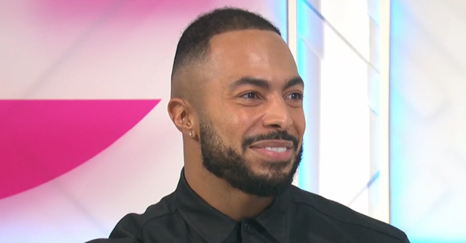 Tyler West smiling and talking on Lorraine today