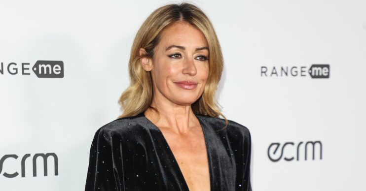 This Morning star Cat Deeley smiling at event