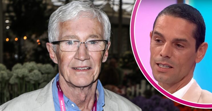 Paul O'Grady beside Andre Portasio talking on Loose Women
