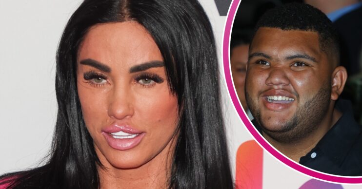 Katie Price beside Harvey Price