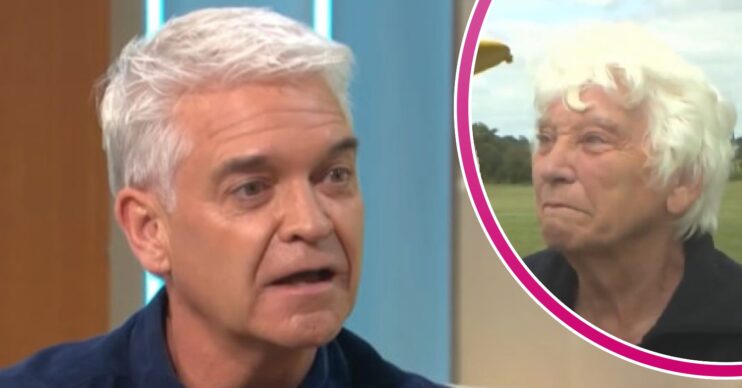 Phillip Schofield shocked beside his mum frowning