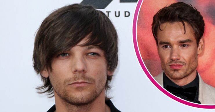 Louis Tomlinson frowning beside Liam Payne