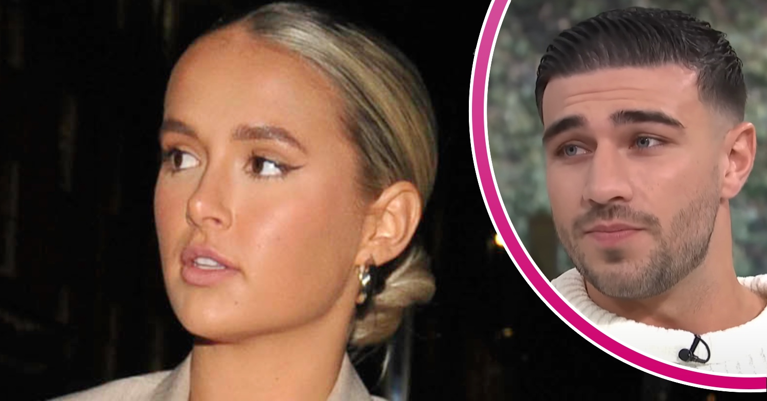 Molly-Mae Hague and Tommy Fury frowning
