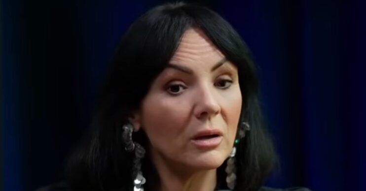 Martine McCutcheon with serious expression