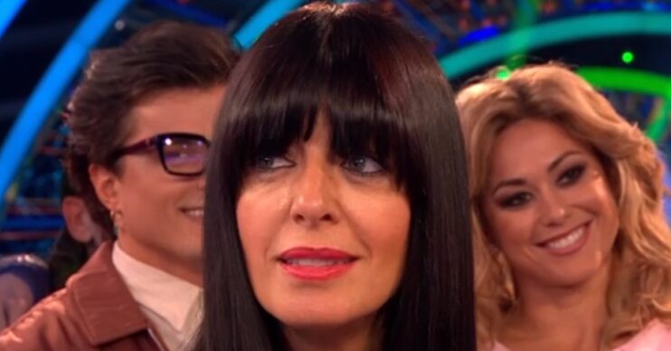 Claudia Winkleman with shocked expression on Strictly Come Dancing 2024 Halloween week