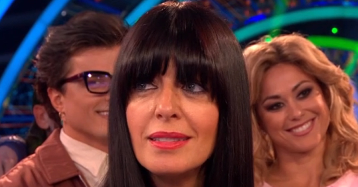 Claudia Winkleman with shocked expression on Strictly Come Dancing 2024 Halloween week