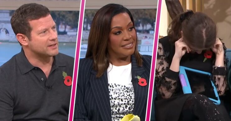 Dermot O'Leary and Alison Hammond with The Piano star Lucy on This Morning