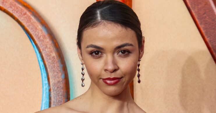 Vanessa Bauer with straight-faced expression