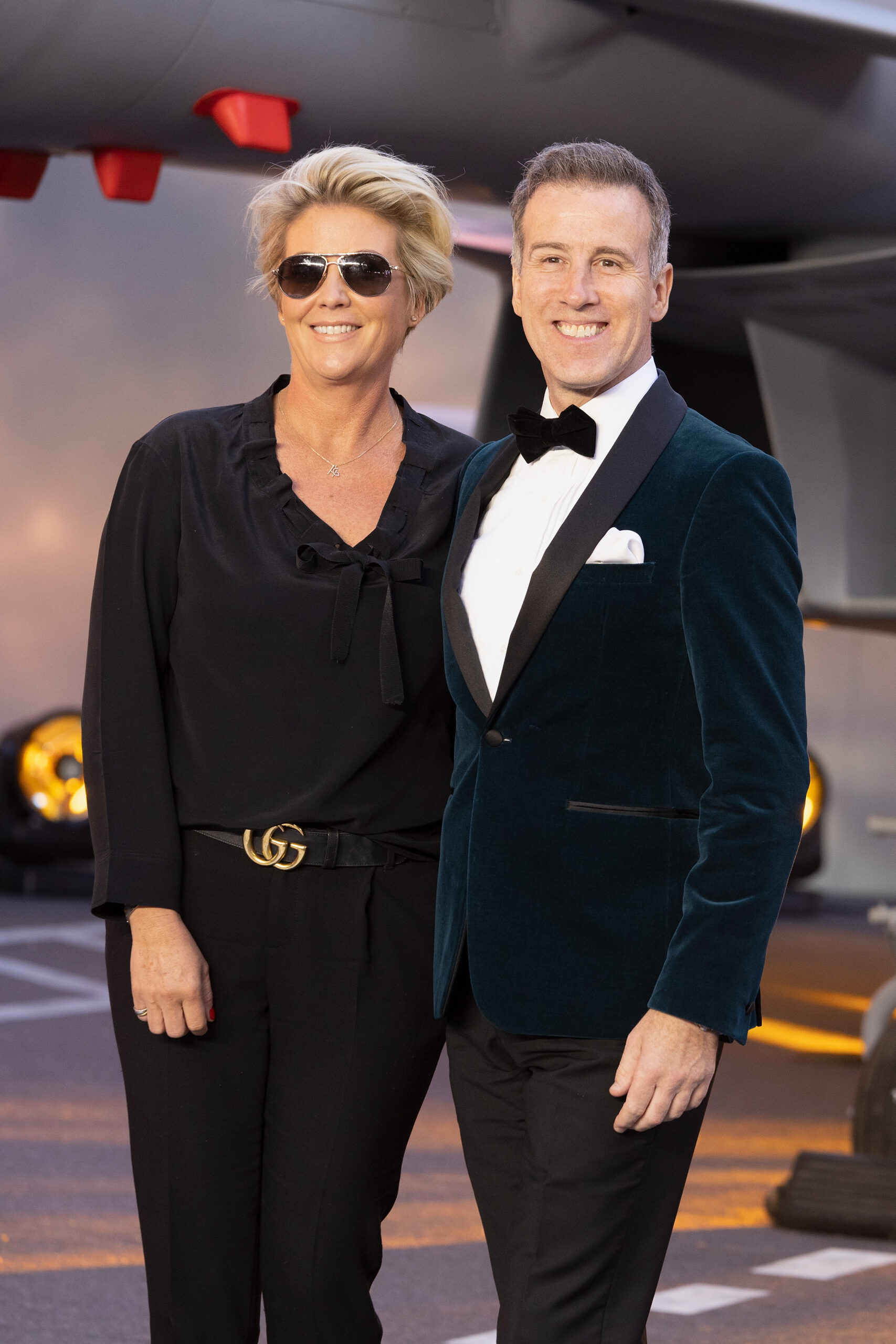 Strictly judge Anton Du Beke smiling with wife Hannah at movie premiere