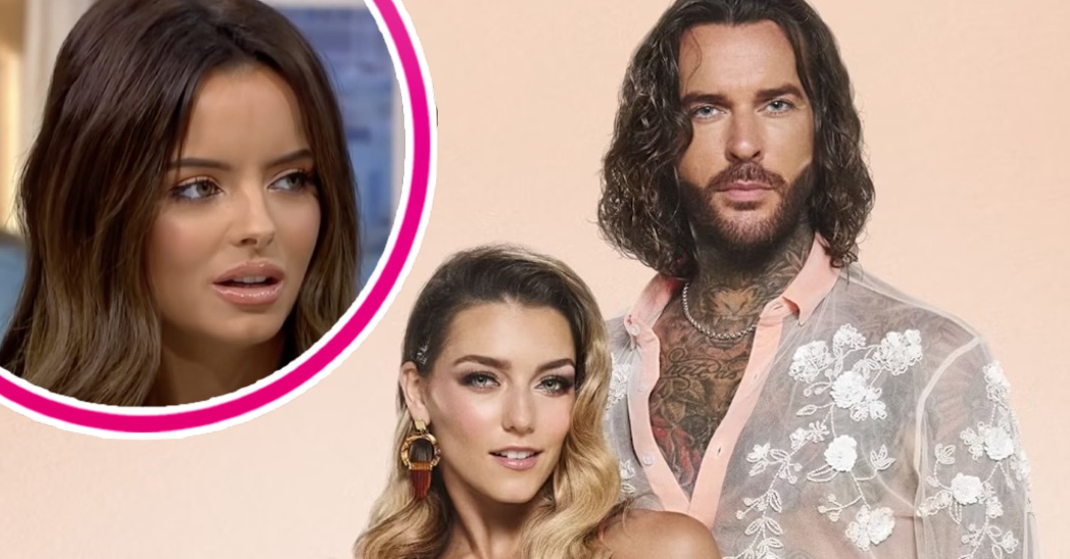 Maura Higgins looking shocked and Pete Wicks and Jowita in Strictly photo