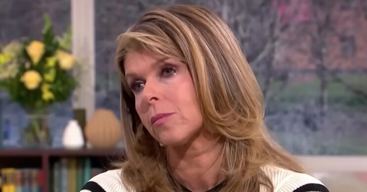 Kate Garraway looking sad on This Morning