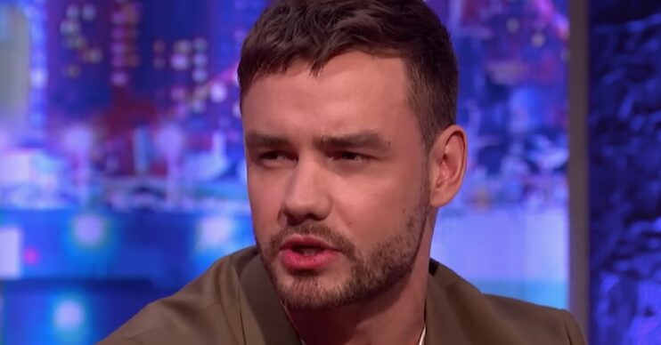 Liam Payne looking serious on Johnathan Ross Show