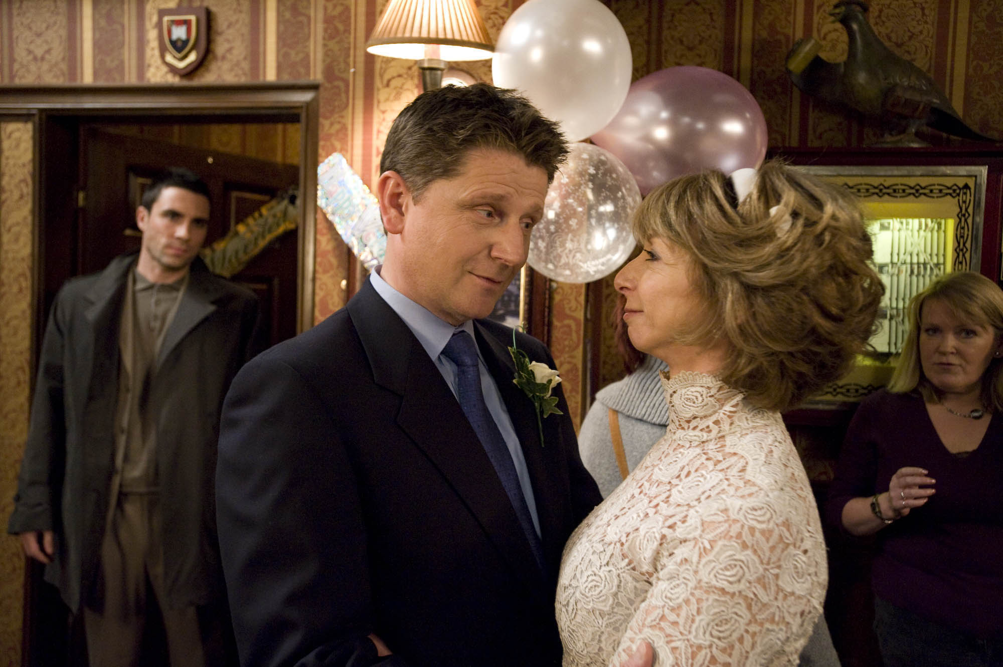 Corrie's Gail and Joe on their wedding day