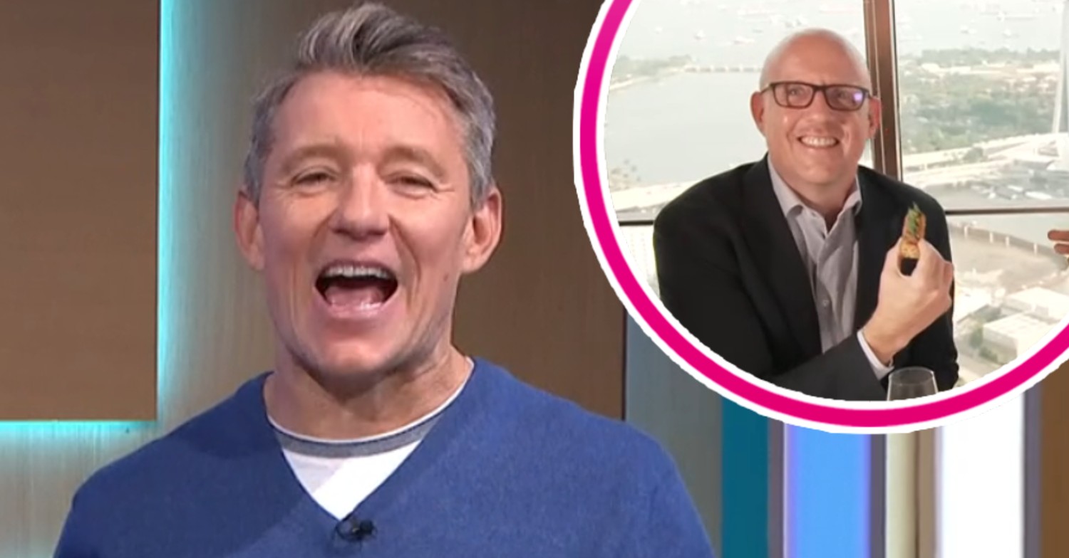 Ben Shephard looking shocked with his brother