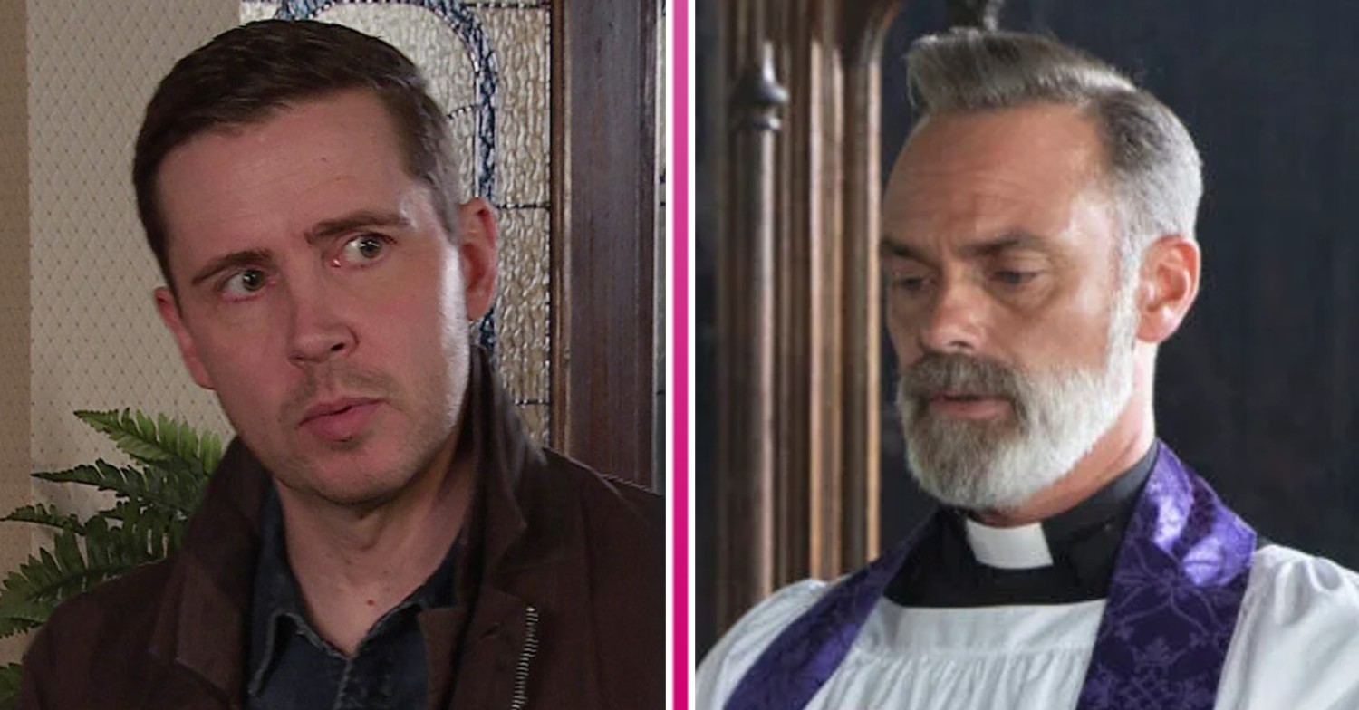 Todd and Billy look serious in Corrie