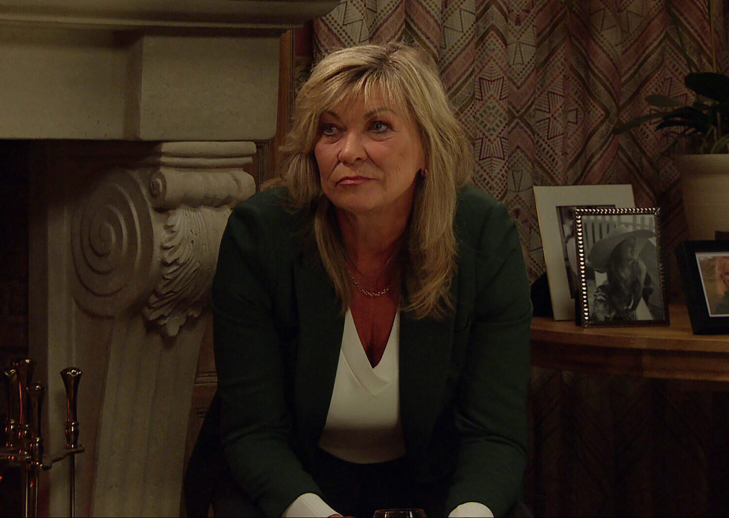 Kim is smug in Emmerdale