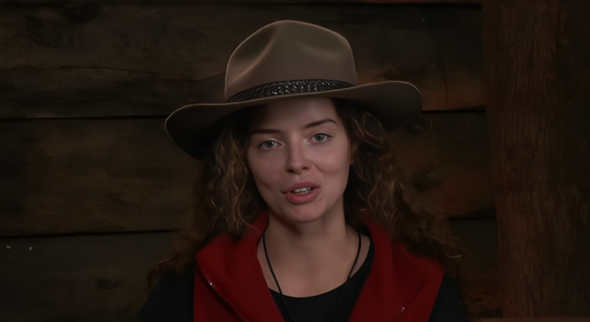 Maura Higgins speaks directly to the camera about her conversation with Alan, she is worried about the birthday Fright Bus.