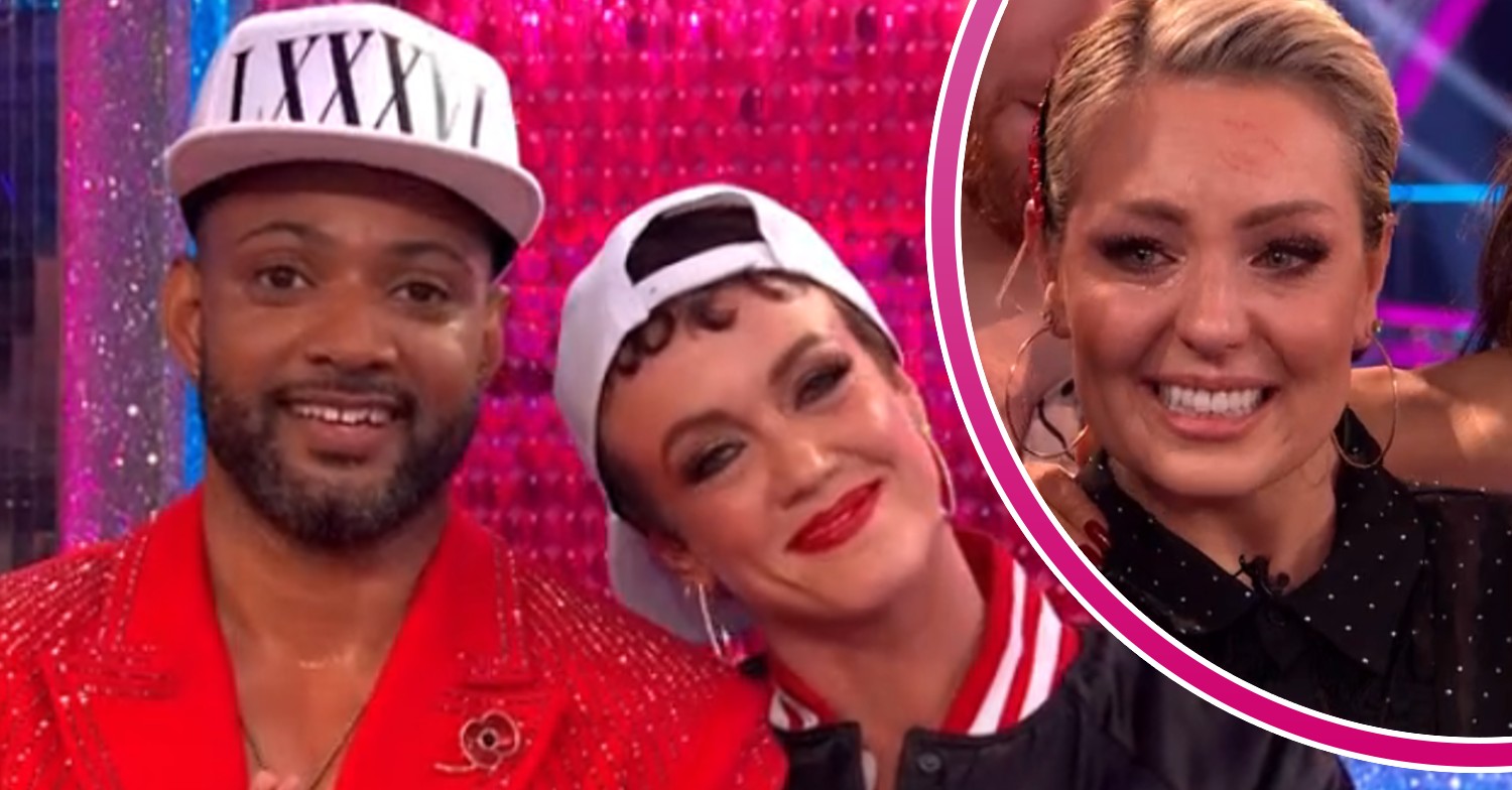 JB Gill and Lauren Oakley alongside Amy Dowden on Strictly