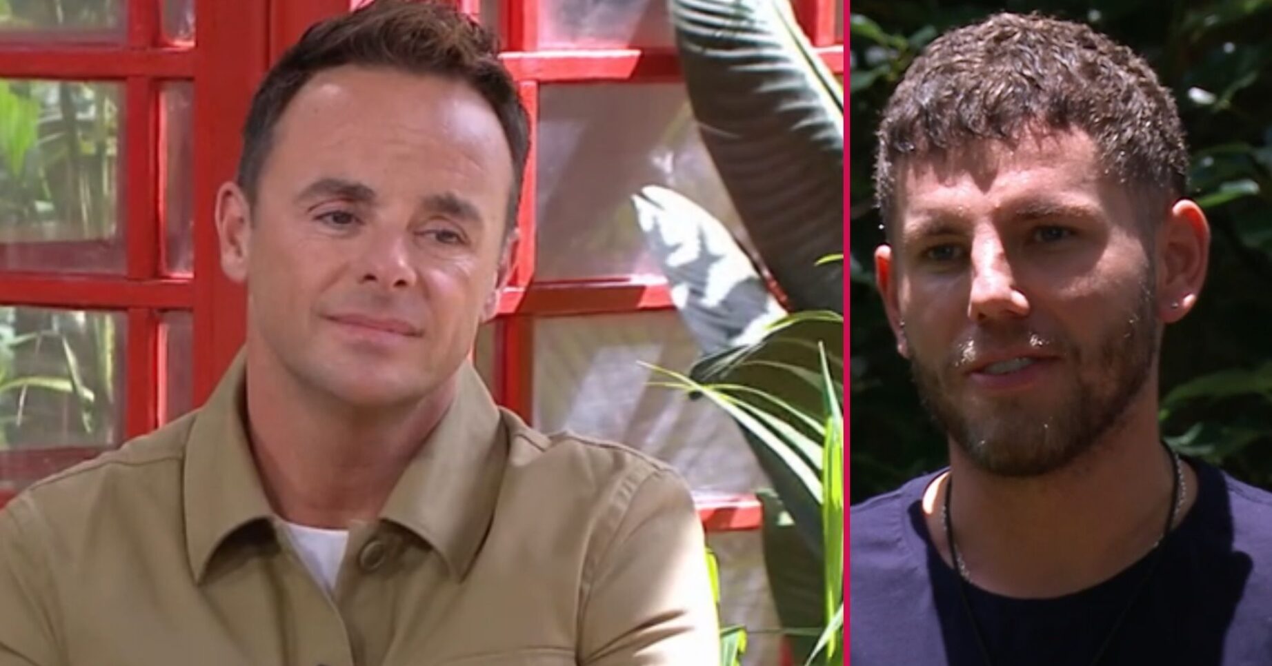 ED! composite of Ant McPartlin on I'm A Celebrity... Unpacked and Dean McCullough during trial