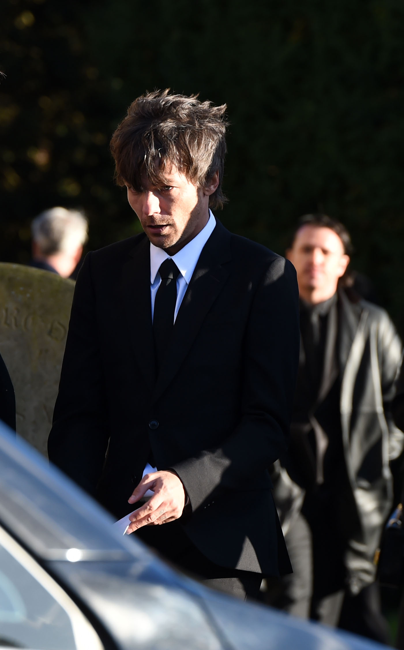 Louis Tomlinson at Liam Payne's funeral