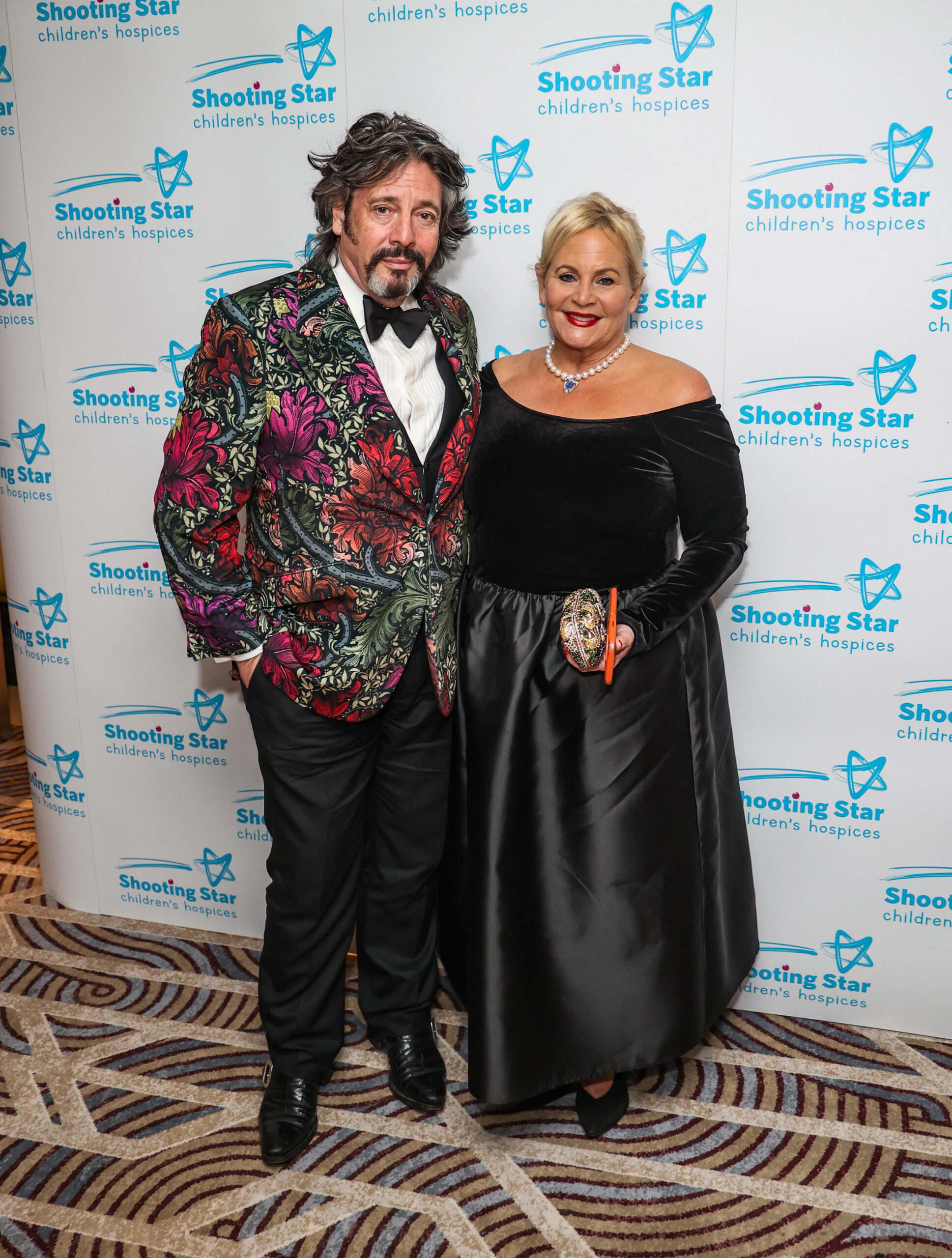 Laurence Llewelyn-Bowen and wife Jackie smiling