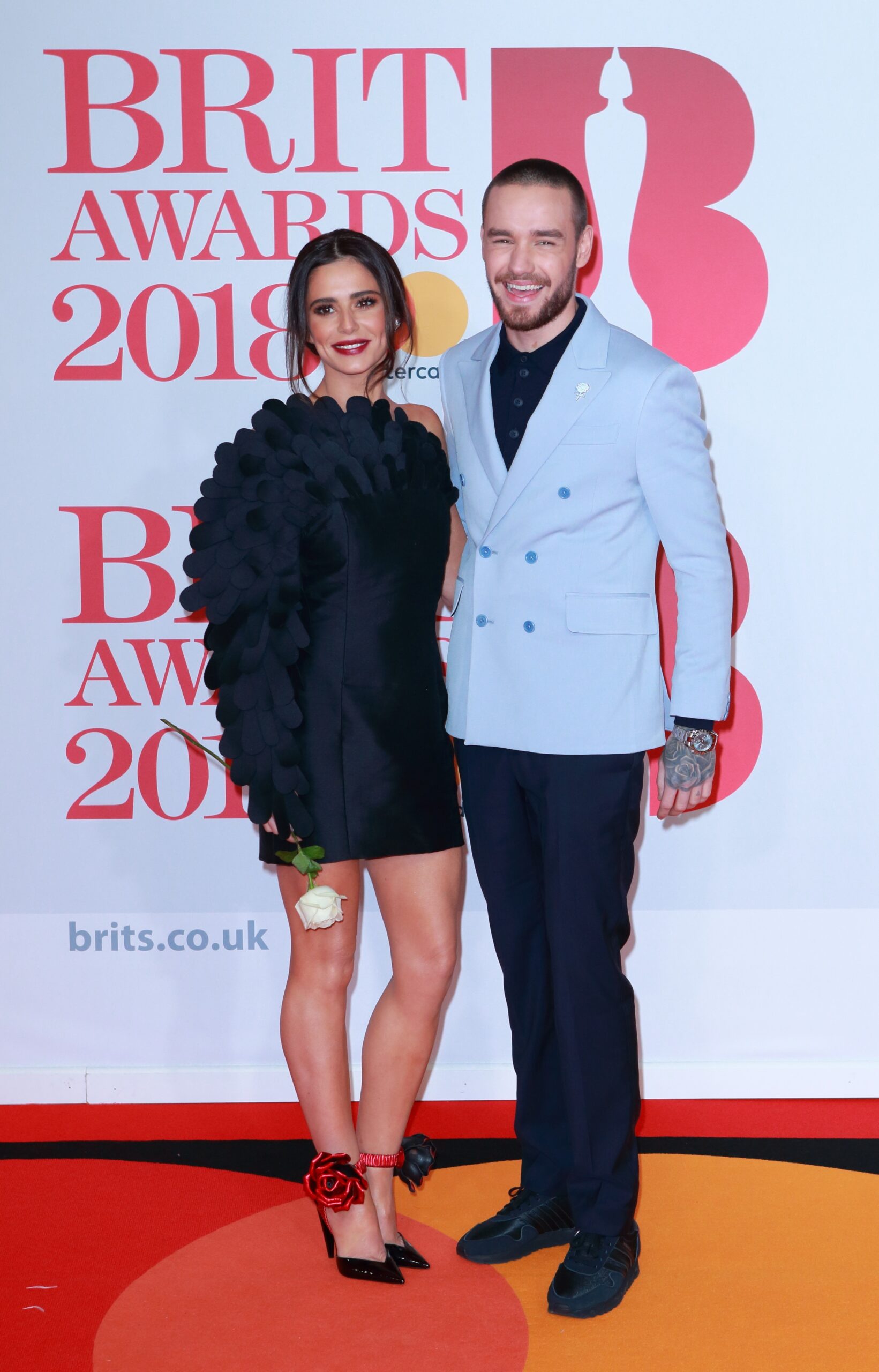 Cheryl Tweedy with Liam Payne at the BRITs
