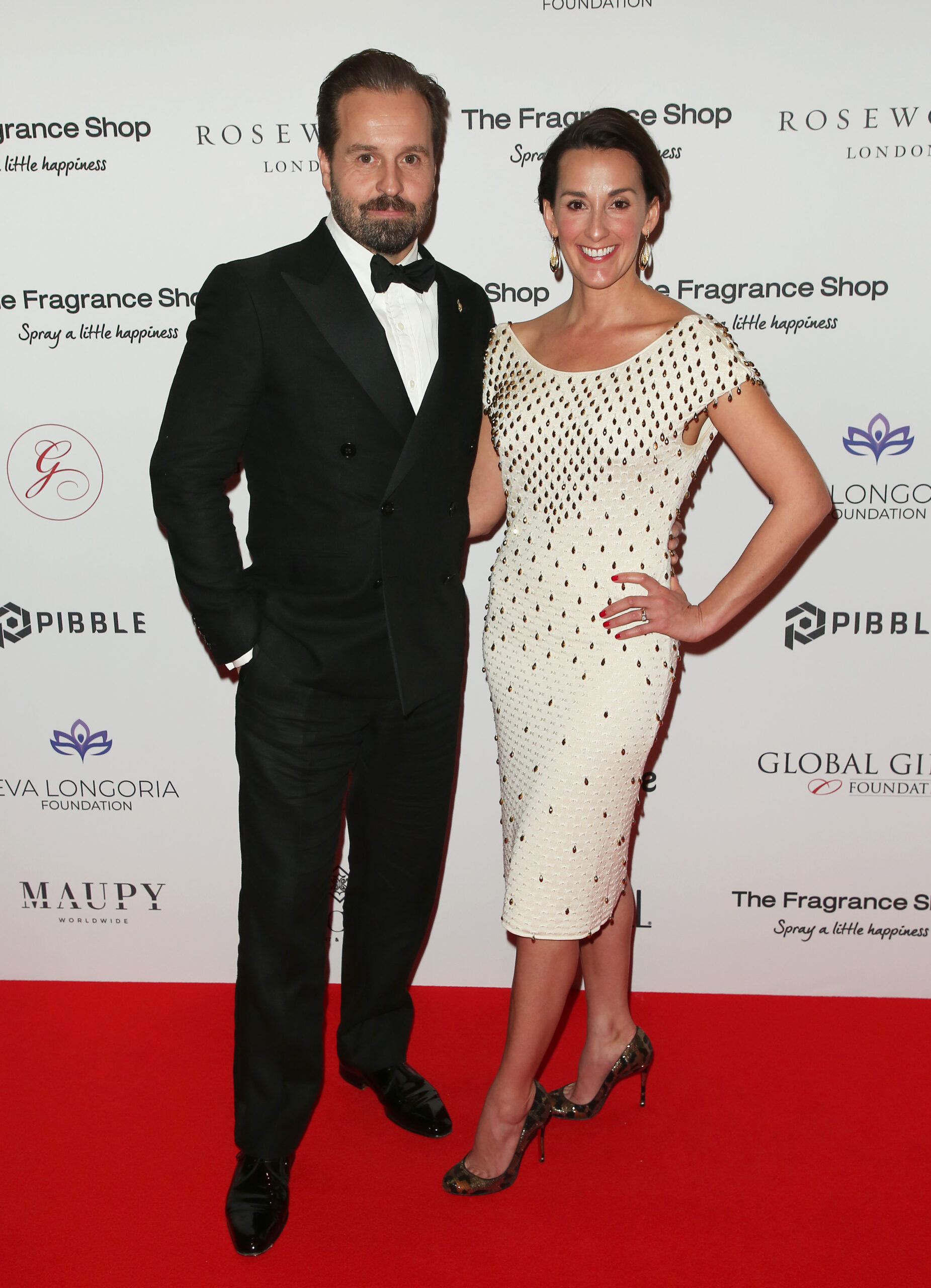 Alfie Boe with his wife Sarah on the red carpet