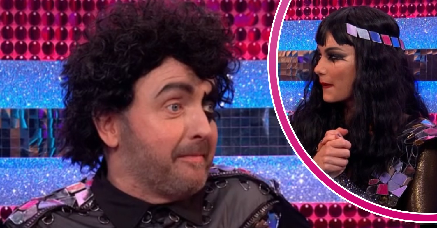 Dianne Buswell and Chris McCausland speaking on Strictly
