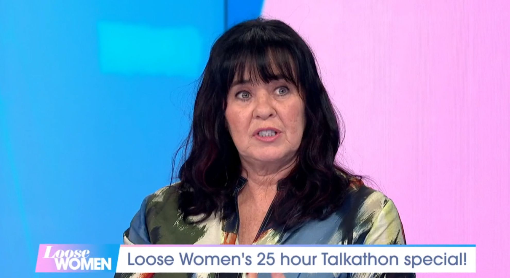 Coleen Nolan speaking on Loose Women
