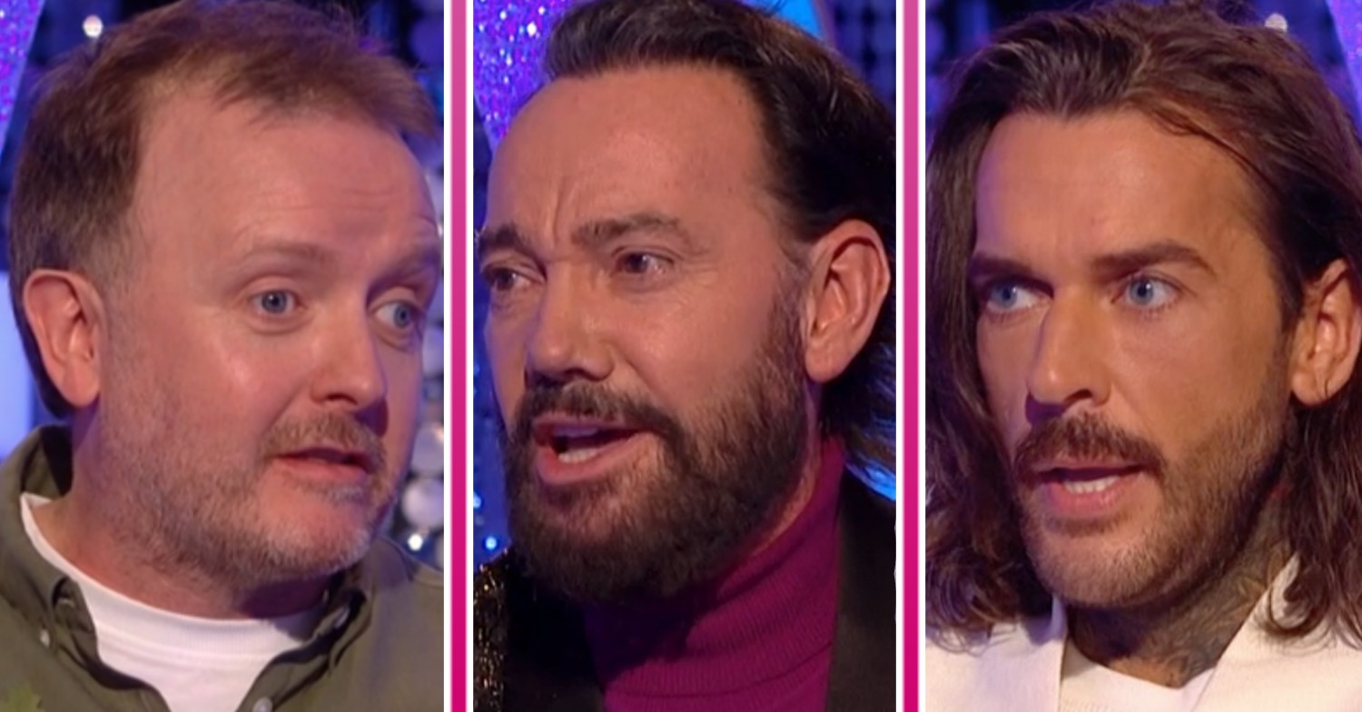 Chris McCausland, Craig Revel Horwood and Pete Wicks