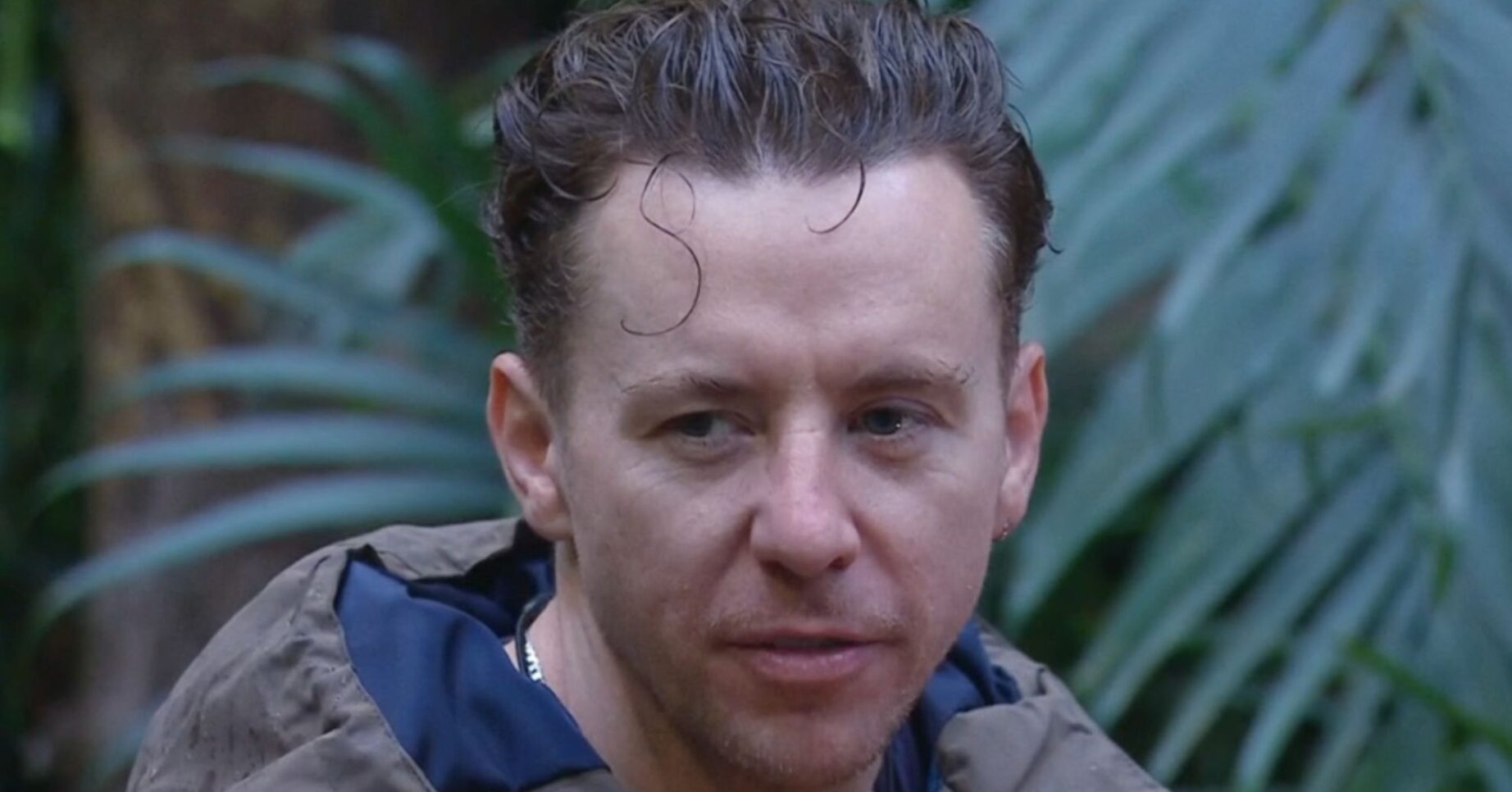 Danny Jones speaking in the I'm A Celebrity jungle
