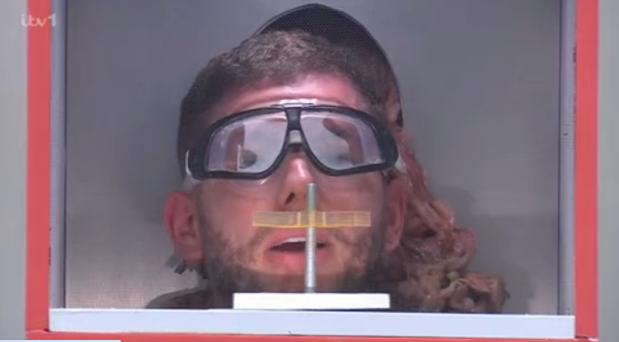 Dean McCullough during trial on I'm A Celebrity