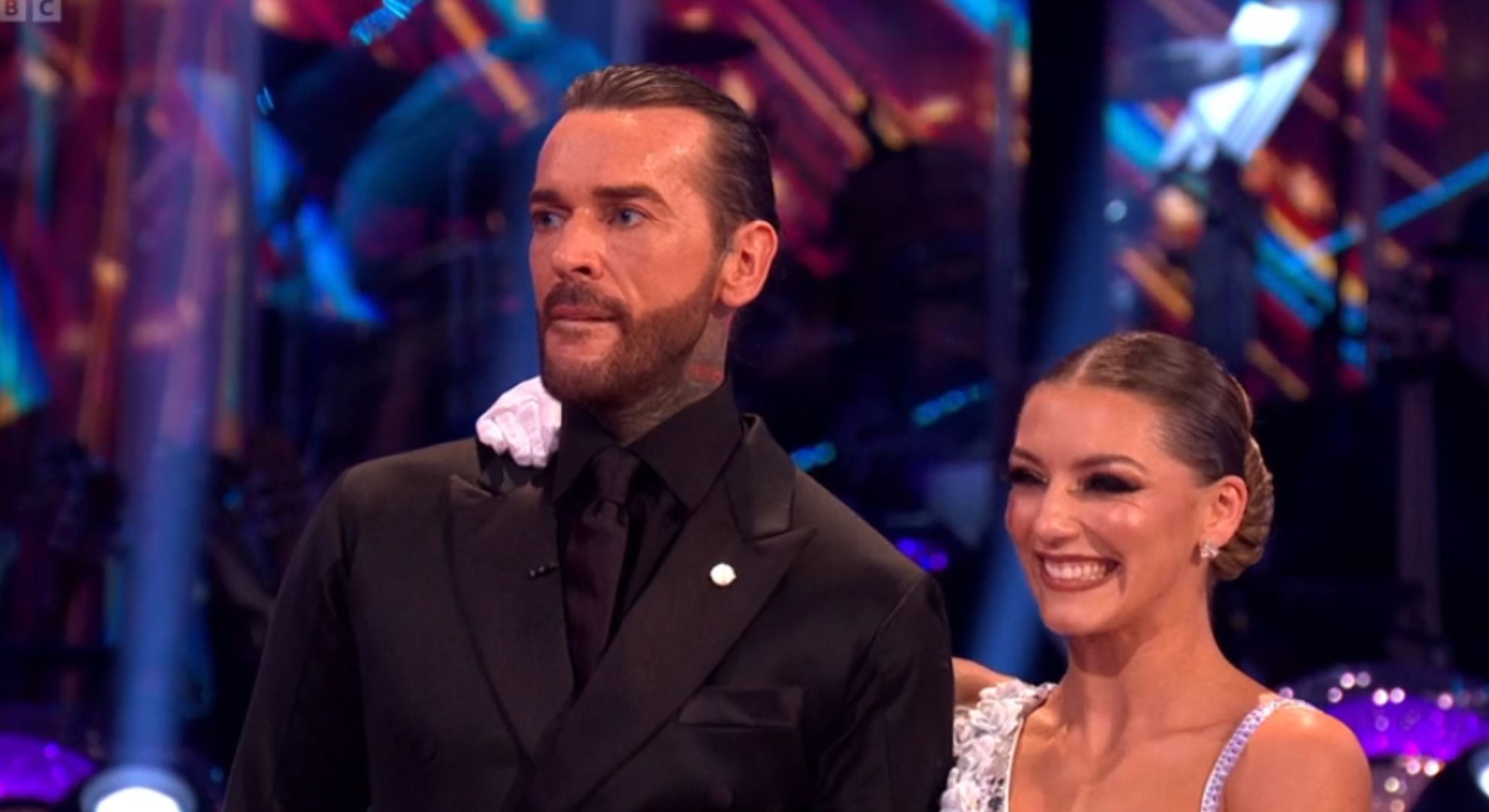 Pete Wicks and Jowita after Strictly performance