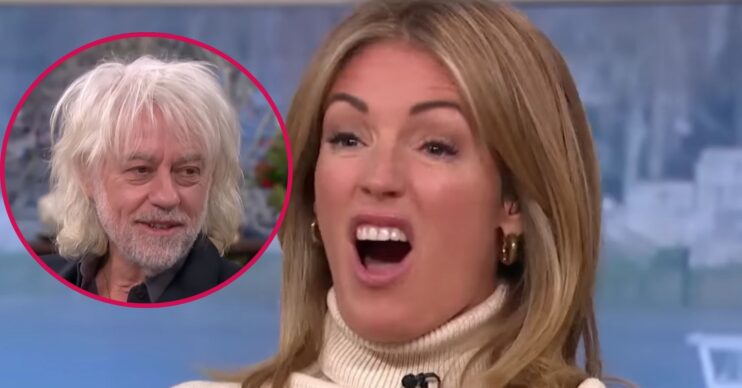 Bob and Cat looking shocked on This Morning